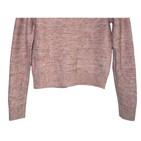 J.Crew Shimmer Lady Cardigan Sweater Crystal Buttons XS Rose Blush Metallic - Picture 7 of 16